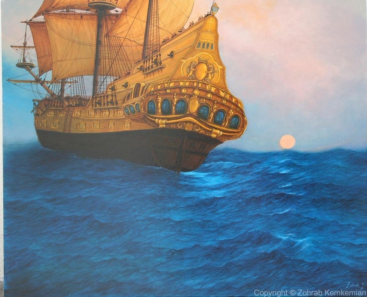 2015 Spanish gold ship approaching land