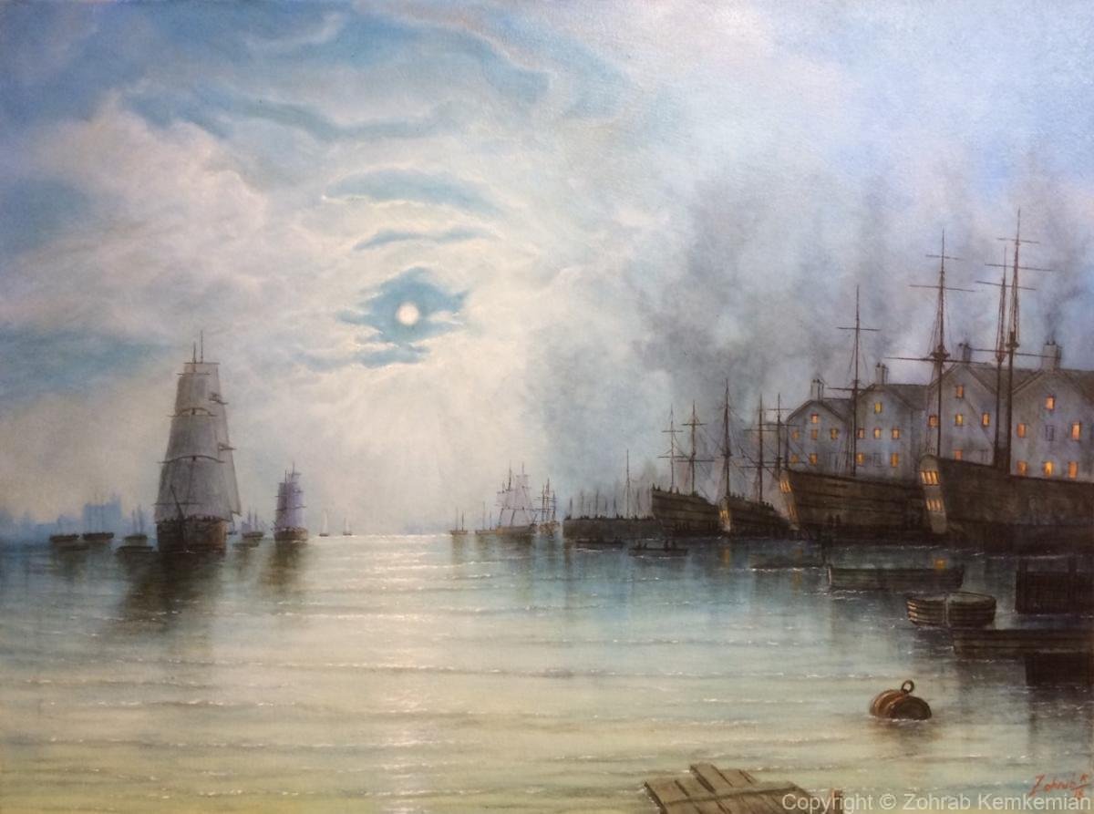 2019 Harbour at night